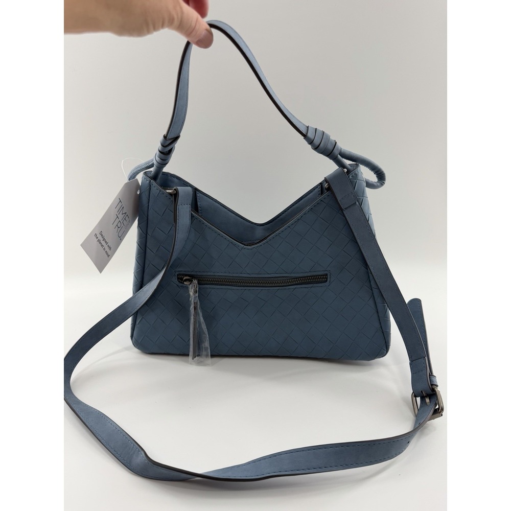 River Shoulder Bag Walmart Blue Woven Handbag Crossbody Strap Or Handle New Nwt